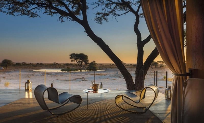 voyages de luxe namibie etosha onguma the fort terrasse
