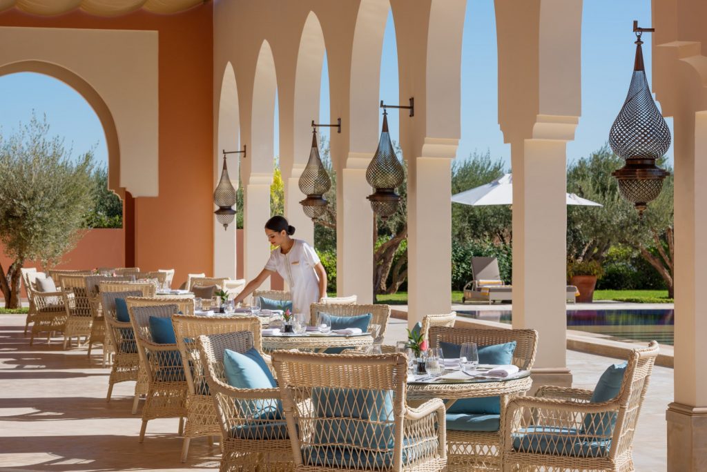The Oberoi Marrakech restaurant d'ambiance Azur
