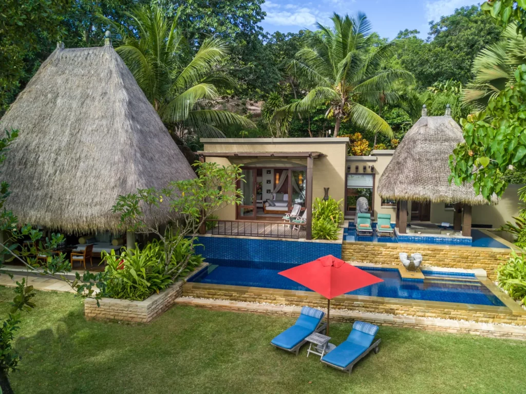Voyages de luxe Antara Maia Seychelles villas terrasse