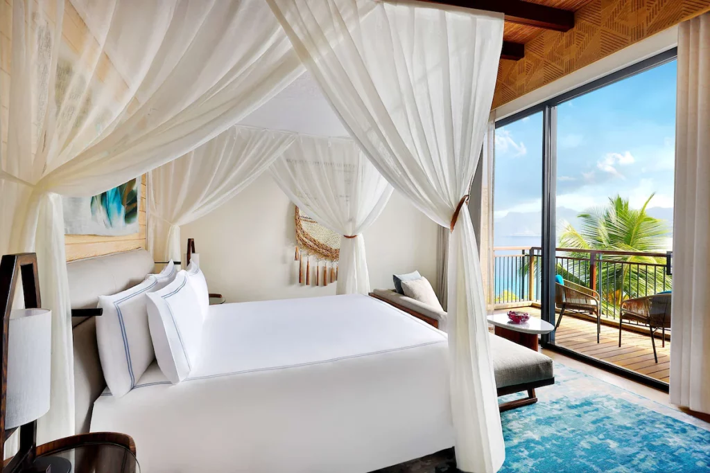Votre chambre de rêve avec vue mer à Mahé au Mango House Seychelles