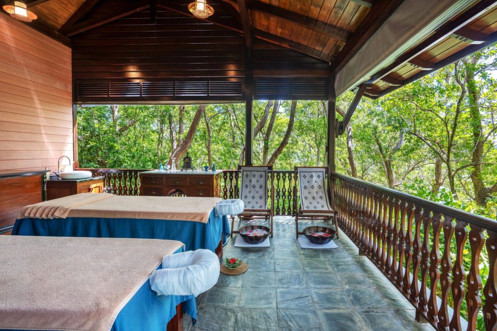 Spa de luxe aux Seychelles sur une île privée