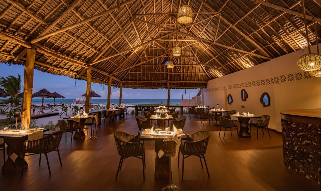 L'unique restaurant plage de votre hôtel 5 étoiles à Zanzibar