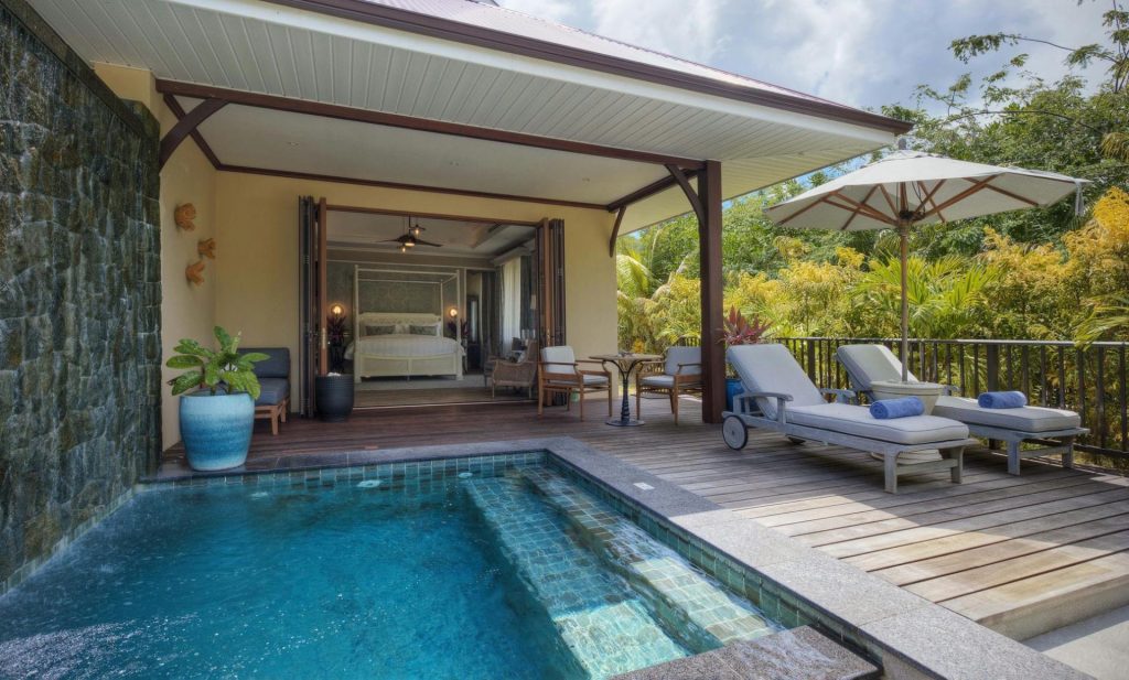 Suite avec piscine aux Seychelles