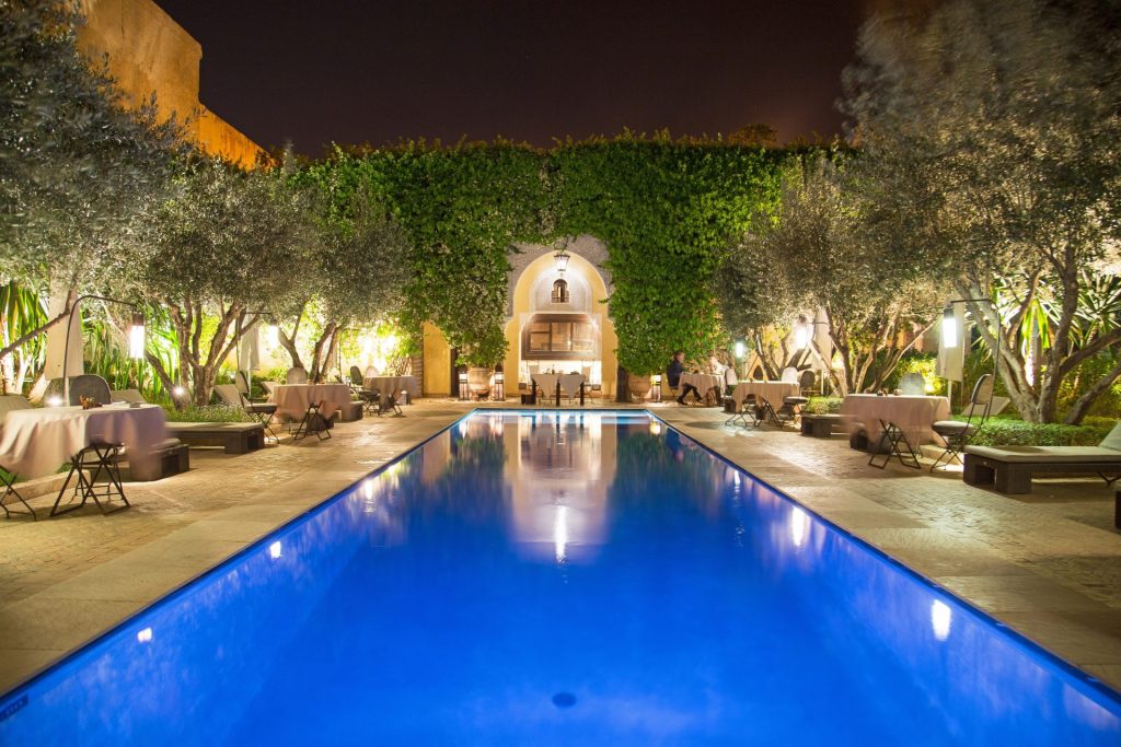 piscine-de-nuit-villa-des-orangers-marrakech