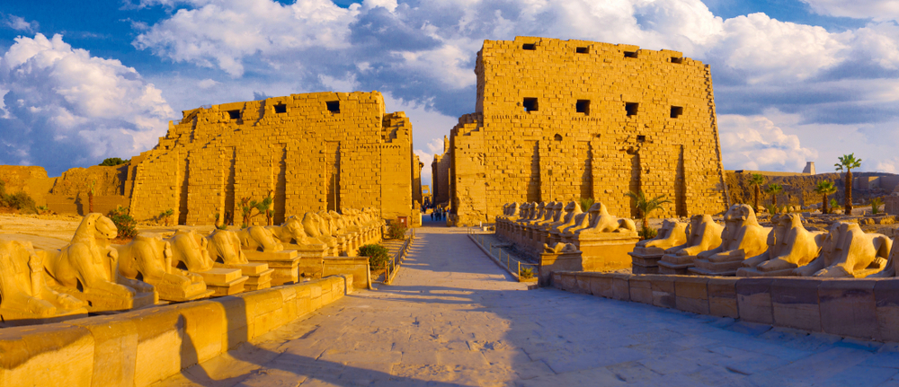 Les ruines du temple de Karnak