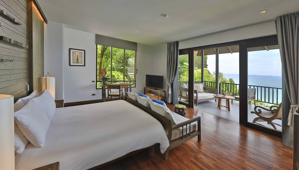 chambre luxueuse avec vue mer au Pimalai Resort & Spa