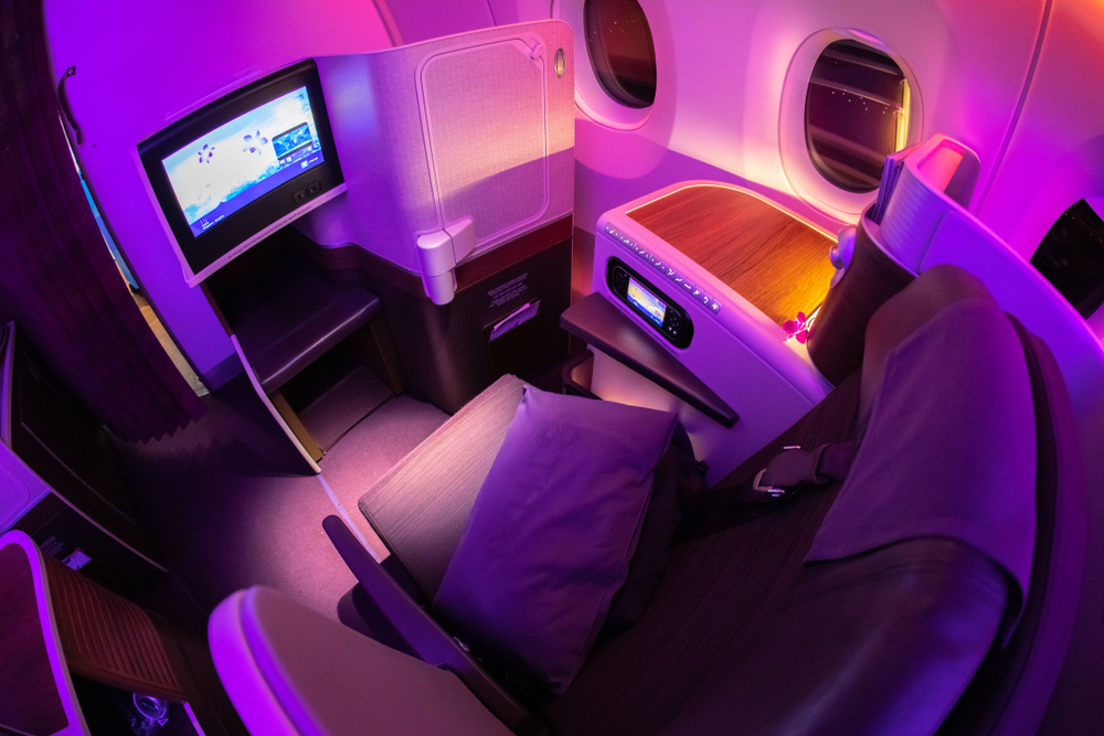 Confort et espace de la business class de Thaï Airways pour la promesse d'un voyage luxe en Thaïlande 