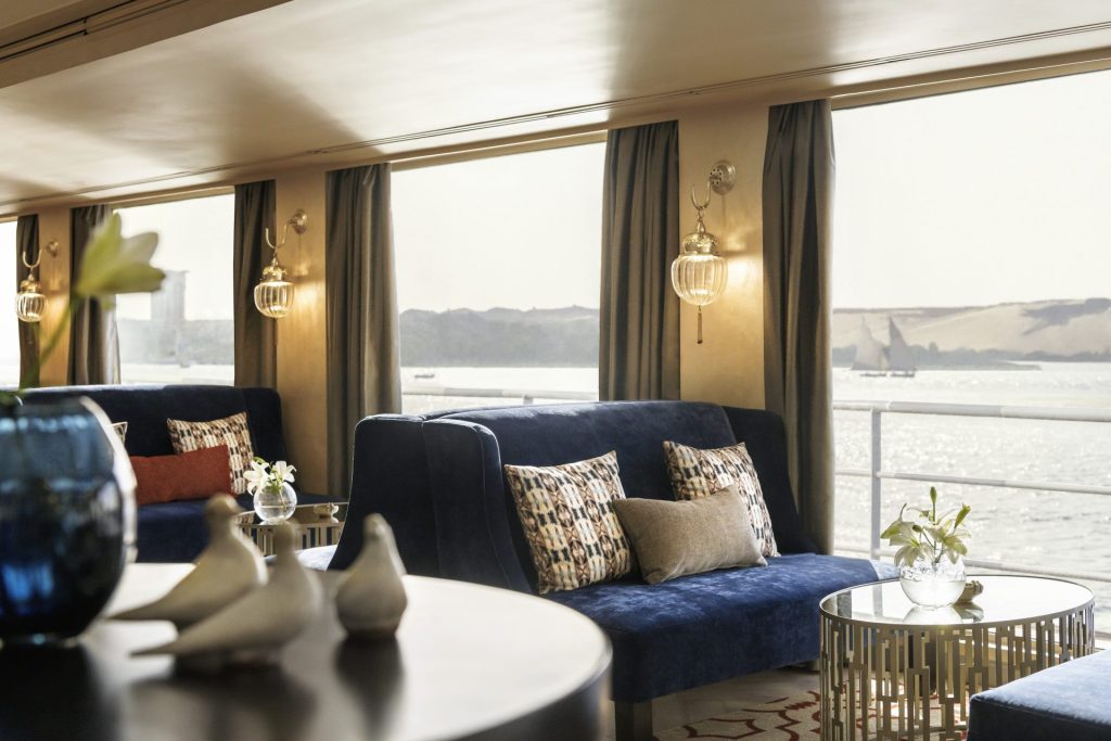 Egypt, Nile River, Sanctuary Sun Boat IV, Lounge