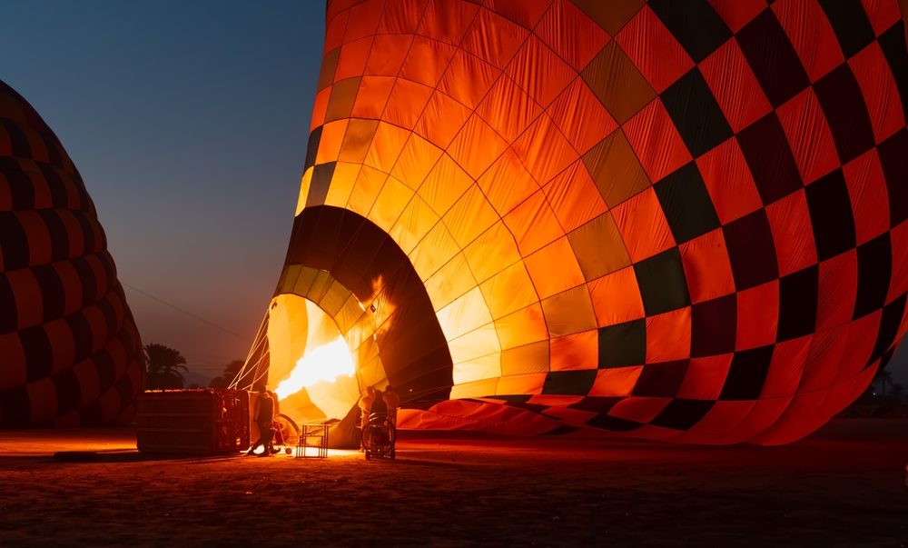 voyage privé egypte montgolfière