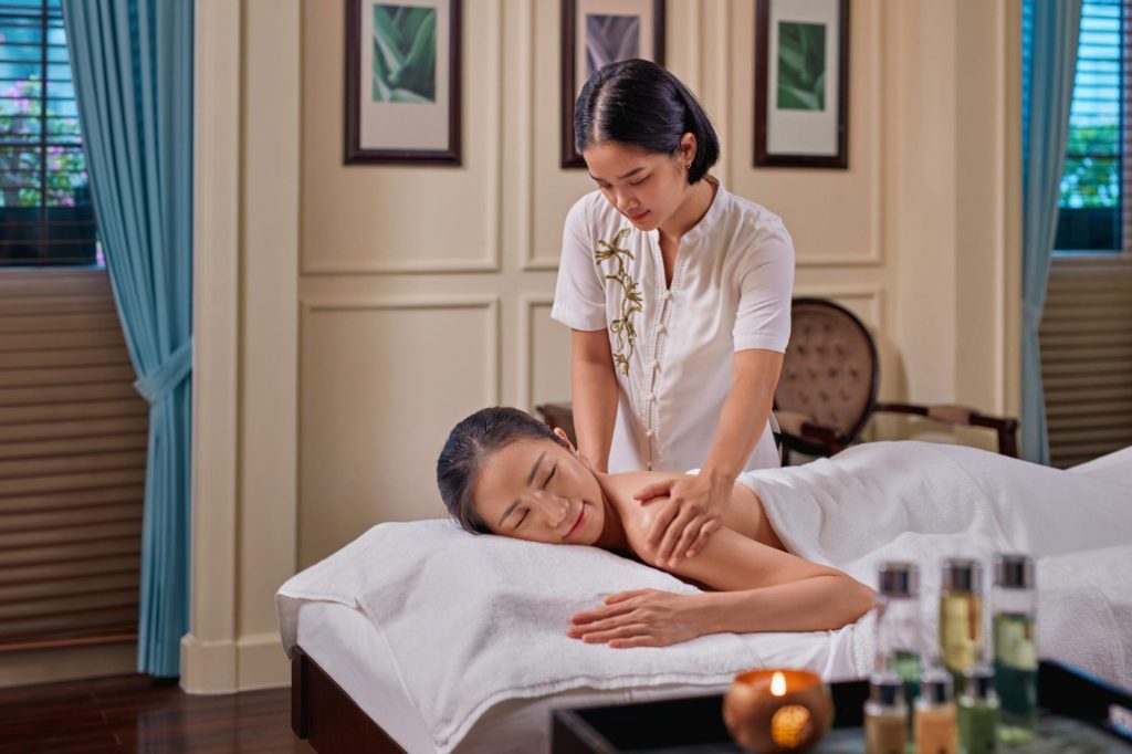 Massage au Spa du Metropole Sofitel Legend Metropole Hanoi Vietnam