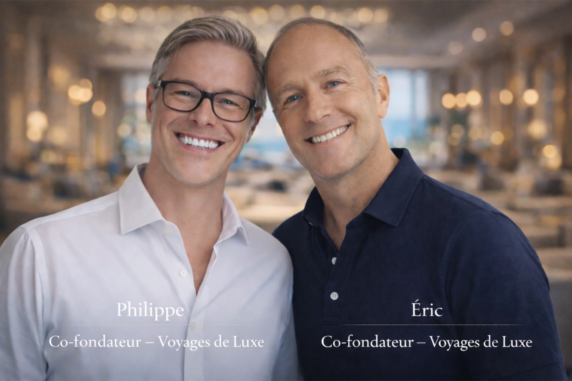 Philippe et Eric, fondateurs de l'agence Voyages de Luxe
