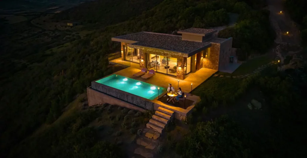 Villa avec piscine à La Fiermontina Ocean à Larache au Maroc, hôtel de luxe face à l’océan Atlantique