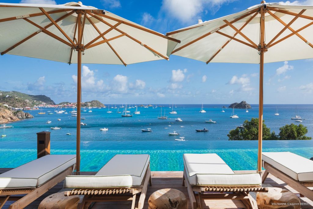 Villa Nanne Manapany Saint-Barth piscine à débordement vue mer Corossol