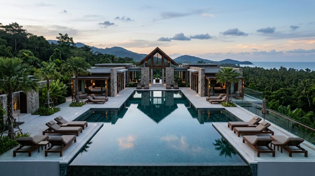 Hôtel de luxe à l’architecture spectaculaire pensé pour une expérience visuelle haut de gamme