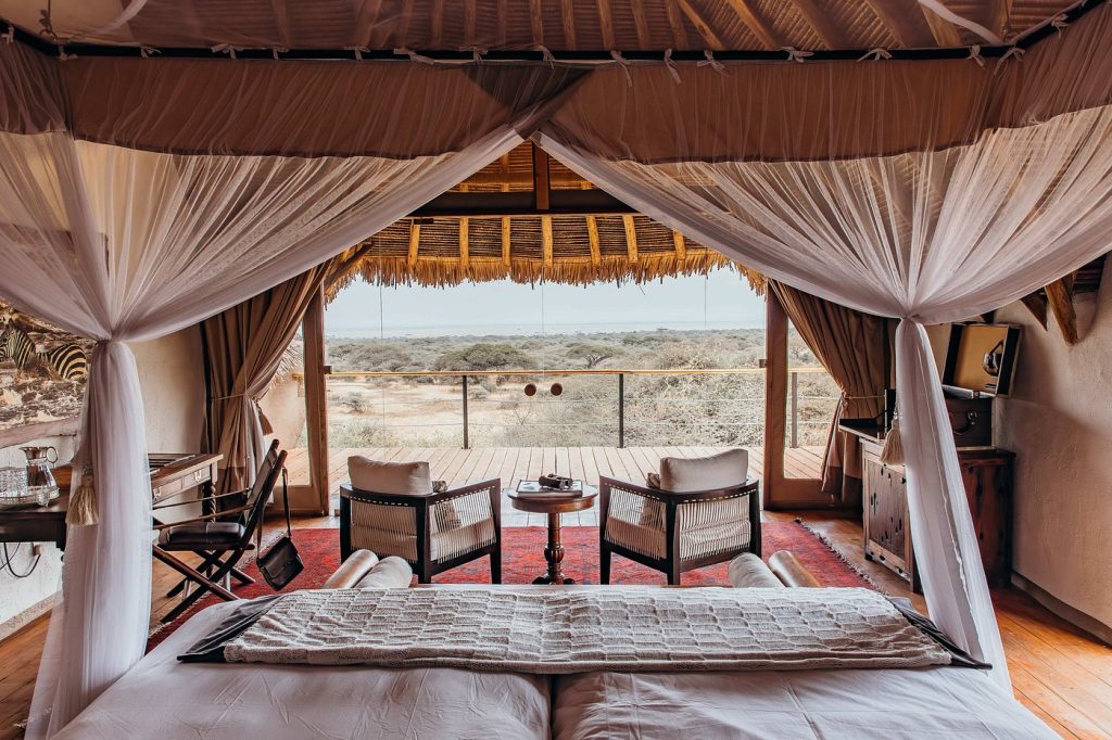 Chambre de la Safari Suite au ol Donyo Lodge