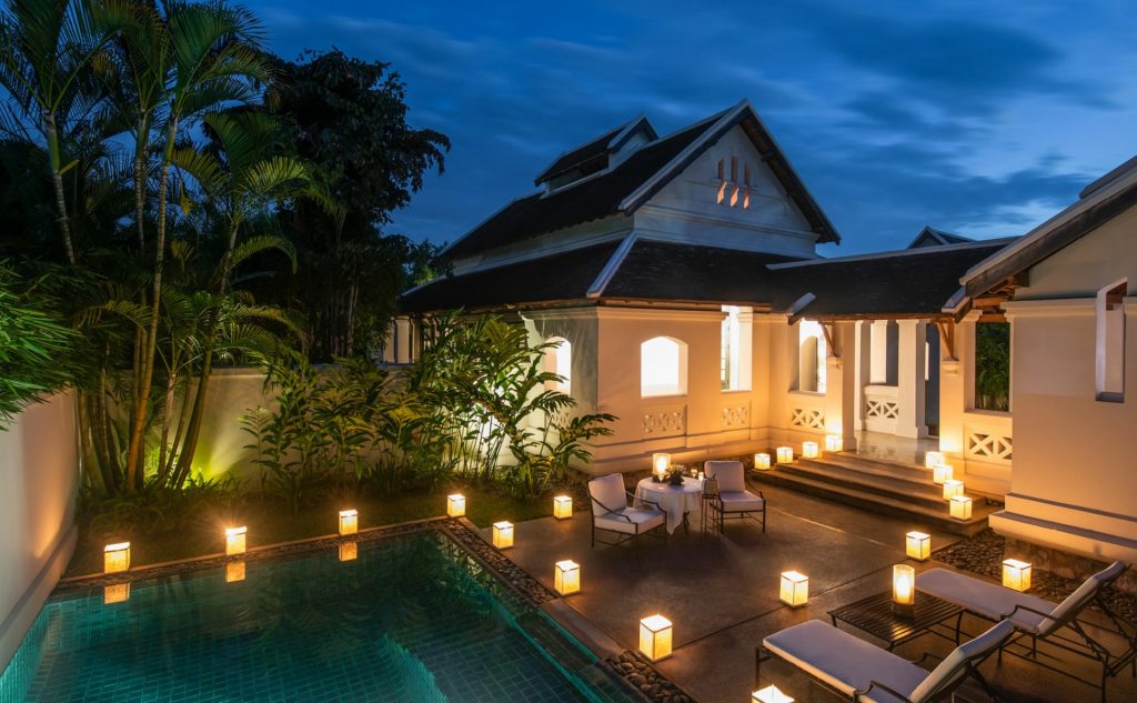 Amantaka Pool Suite de nuit avec piscine privée à Luang Prabang