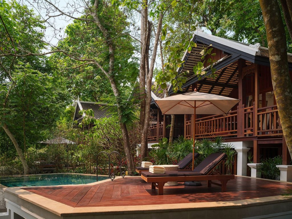 Villa privée au Rosewood Luang Prabang, intégrée dans la nature au Laos