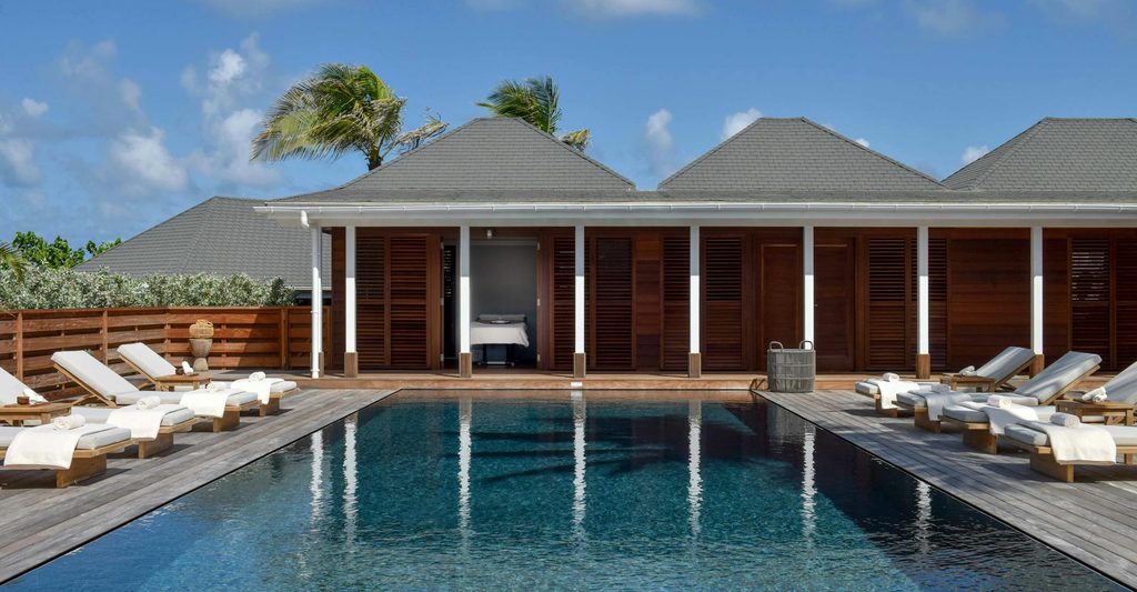 Piscine du Spa Airelles Le Guanahani à Saint-Barth